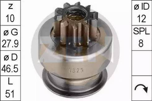 ERA 225365 - Pinion, bendix, starter autospares.lv