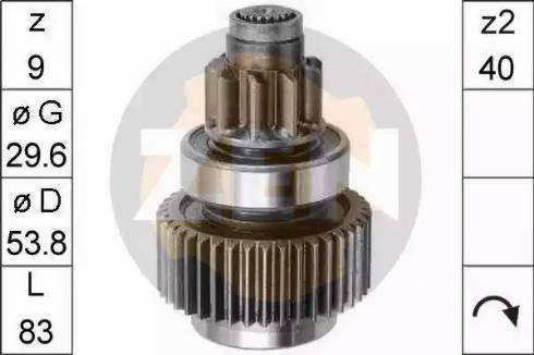 ERA 225360 - Pinion, bendix, starter autospares.lv