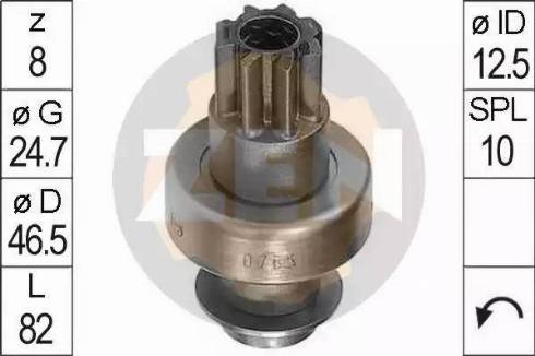 ERA 225323 - Pinion, bendix, starter autospares.lv