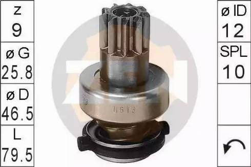 ERA 225250 - Pinion, bendix, starter autospares.lv