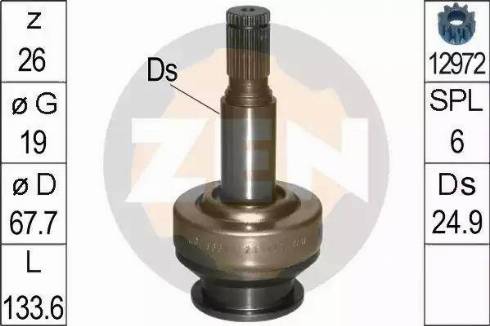 ERA 225 709 - Pinion, bendix, starter autospares.lv