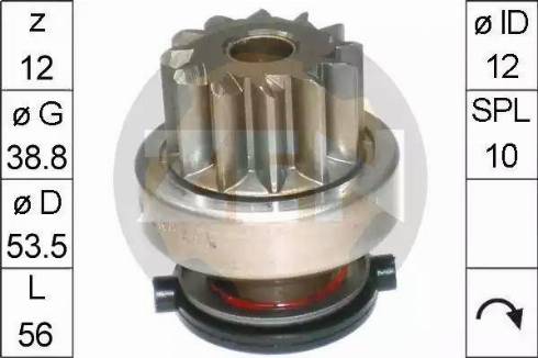 ERA 225 700 - Pinion, bendix, starter autospares.lv