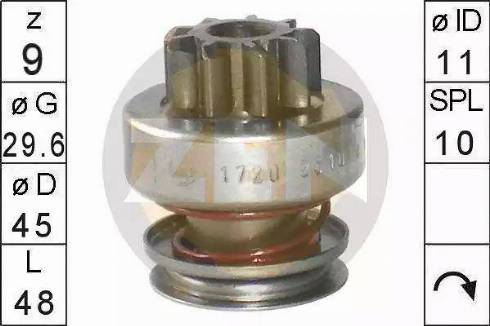 ERA 225 739 - Pinion, bendix, starter autospares.lv