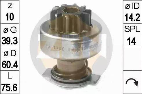 ERA 225 731 - Pinion, bendix, starter autospares.lv