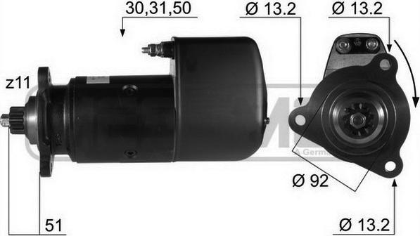 ERA 22628 - Starter autospares.lv