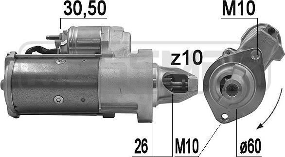 ERA 220968 - Starter autospares.lv