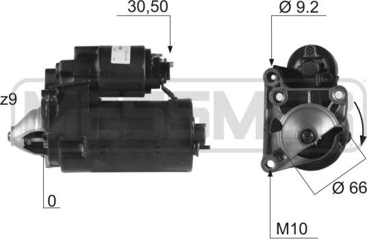 ERA 220456R - Starter autospares.lv