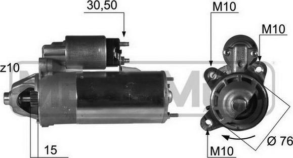 ERA 220409 - Starter autospares.lv