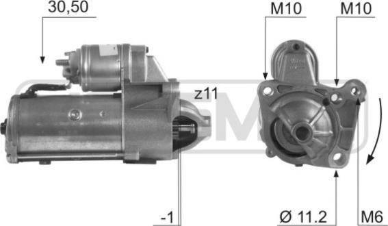 ERA 220478 - Starter autospares.lv