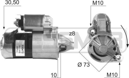 ERA 220472 - Starter autospares.lv