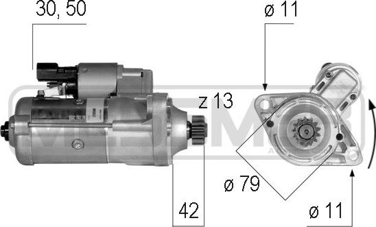 ERA 220590 - Starter autospares.lv