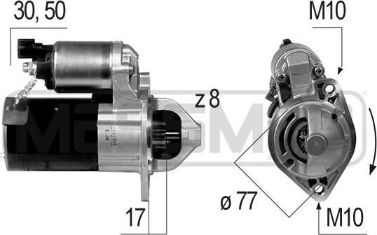 ERA 220543 - Starter autospares.lv