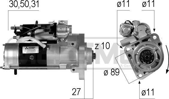 ERA 220555 - Starter autospares.lv