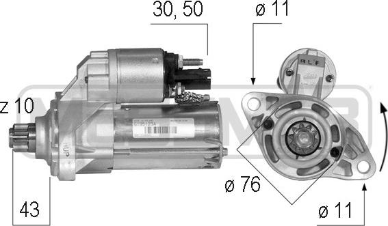 ERA 220585 - Starter autospares.lv