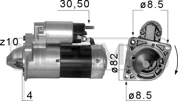 ERA 220580 - Starter autospares.lv