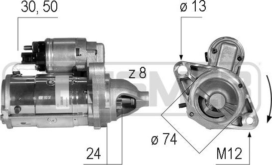 ERA 220588 - Starter autospares.lv