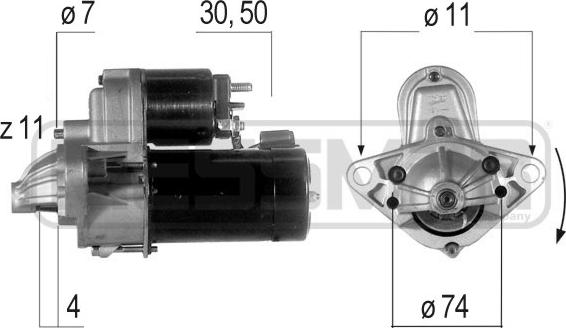 ERA 220582 - Starter autospares.lv