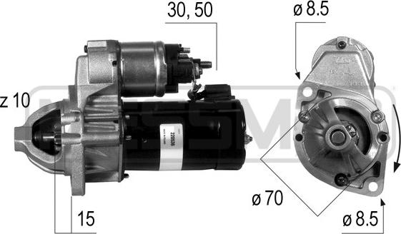 ERA 220536 - Starter autospares.lv