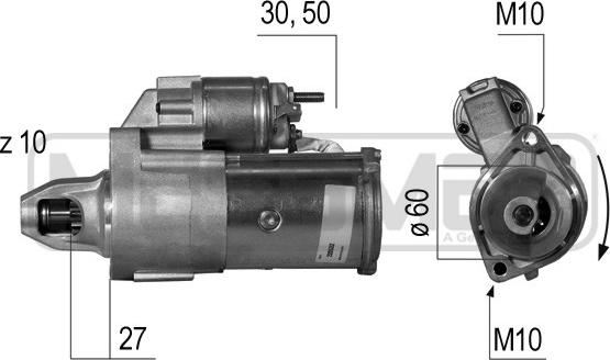 ERA 220532 - Starter autospares.lv