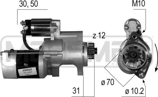 ERA 220522 - Starter autospares.lv