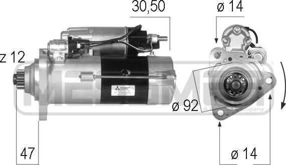 ERA 220575 - Starter autospares.lv