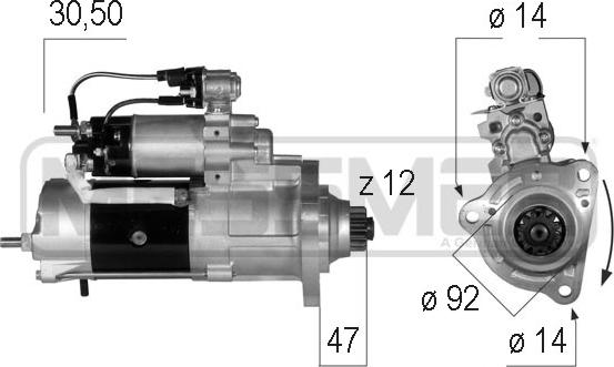 ERA 220570 - Starter autospares.lv