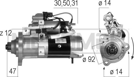 ERA 220571 - Starter autospares.lv