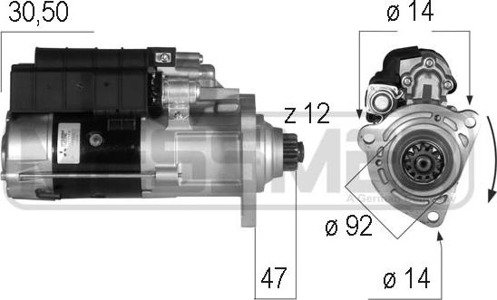 ERA 220572 - Starter autospares.lv