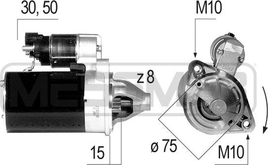 ERA 220644 - Starter autospares.lv