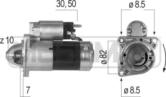 ERA 220643 - Starter autospares.lv