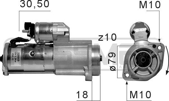 ERA 220669 - Starter autospares.lv