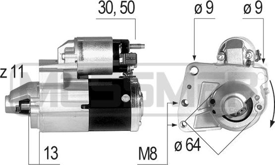 ERA 220638 - Starter autospares.lv