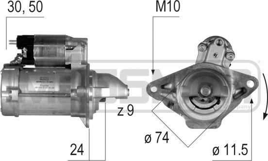 ERA 220637 - Starter autospares.lv