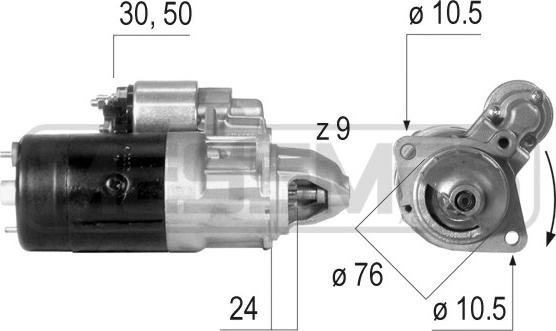 ERA 220091A - Starter autospares.lv