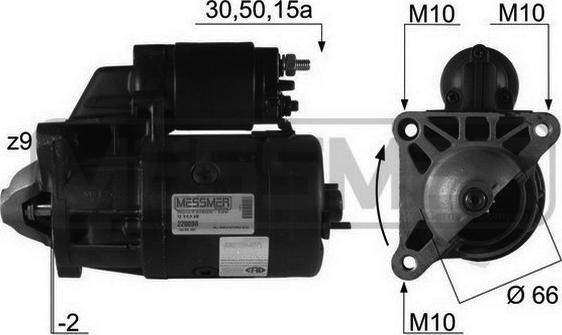 ERA 220098R - Starter autospares.lv