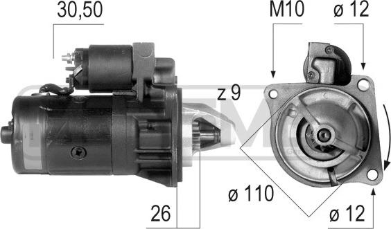 ERA 220019A - Starter autospares.lv