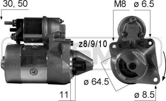 ERA 220014 - Starter autospares.lv