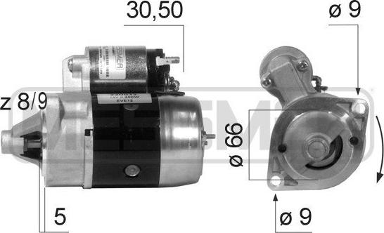 ERA 220017R - Starter autospares.lv