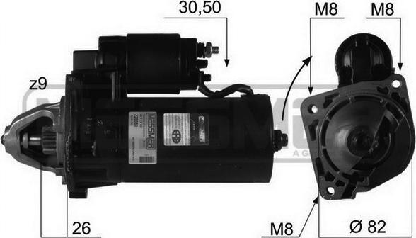 ERA 220081R - Starter autospares.lv