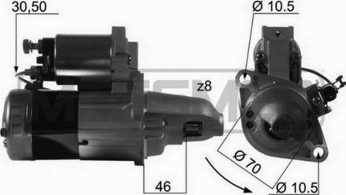 ERA 220088R - Starter autospares.lv