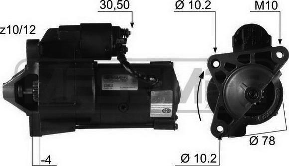 ERA 220032R - Starter autospares.lv