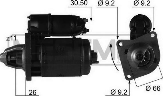 ERA 220075R - Starter autospares.lv