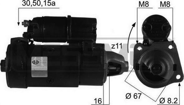 ERA 220072R - Starter autospares.lv