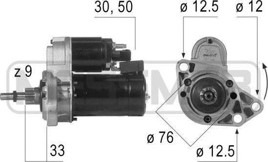 ERA 220190R - Starter autospares.lv