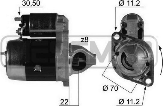 ERA 220198R - Starter autospares.lv