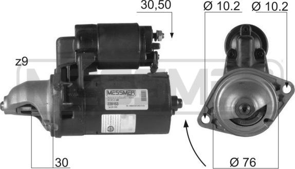 ERA 220153A - Starter autospares.lv