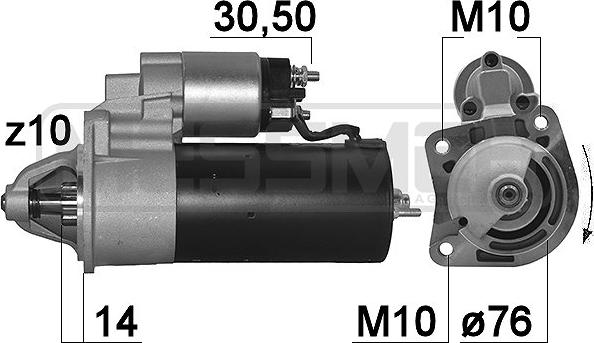 ERA 220167R - Starter autospares.lv