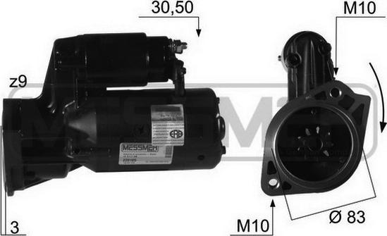 ERA 220105A - Starter autospares.lv