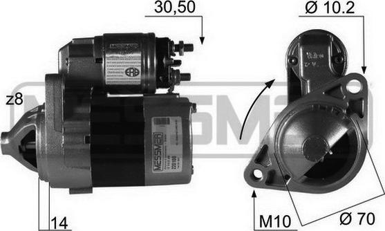 ERA 220100R - Starter autospares.lv