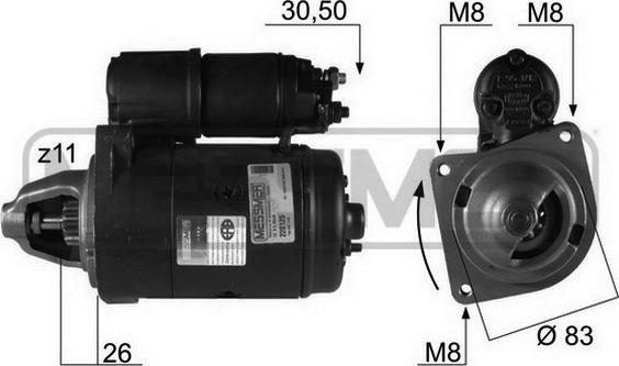 ERA 220125R - Starter autospares.lv